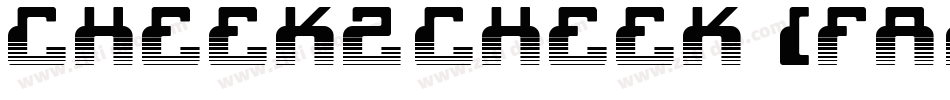 cheek2cheek (faded!) by shk.dezign字体转换